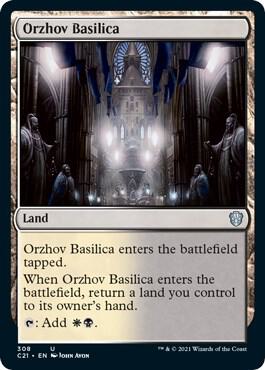 Orzhov Basilica 308 card from Commander 2021