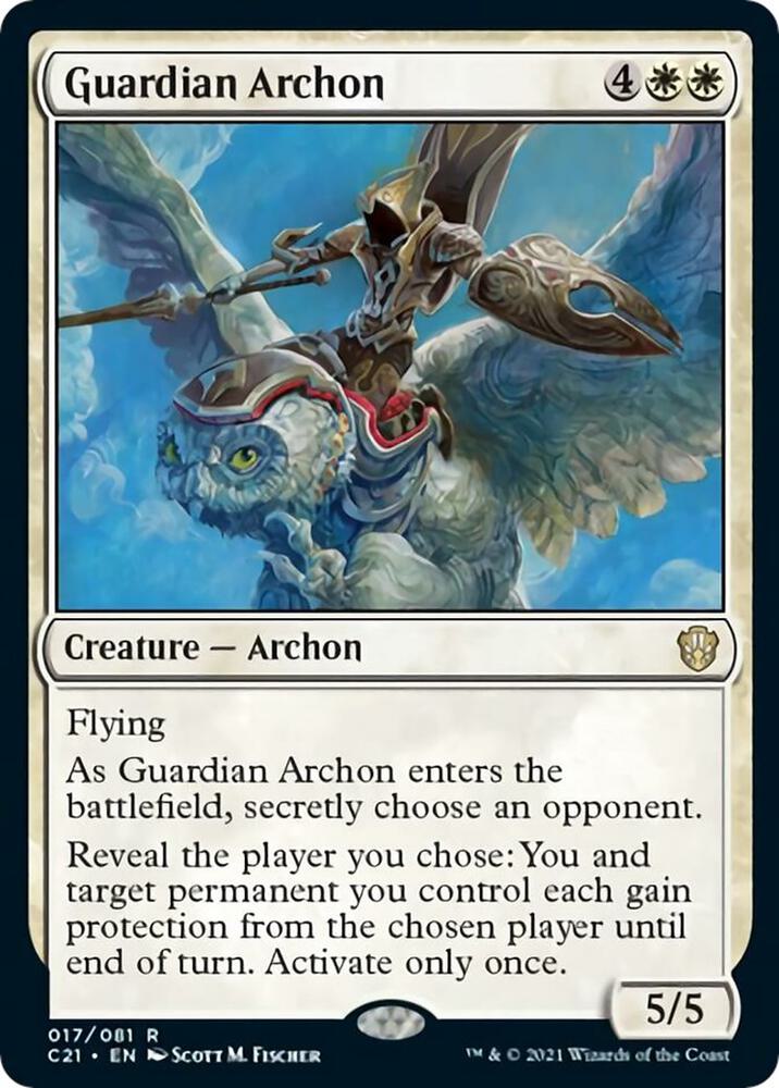 Guardian Archon 17 card from Commander 2021