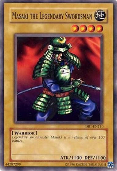 Masaki the Legendary Swordsman DB1-EN110 card from Dark Beginning 1
