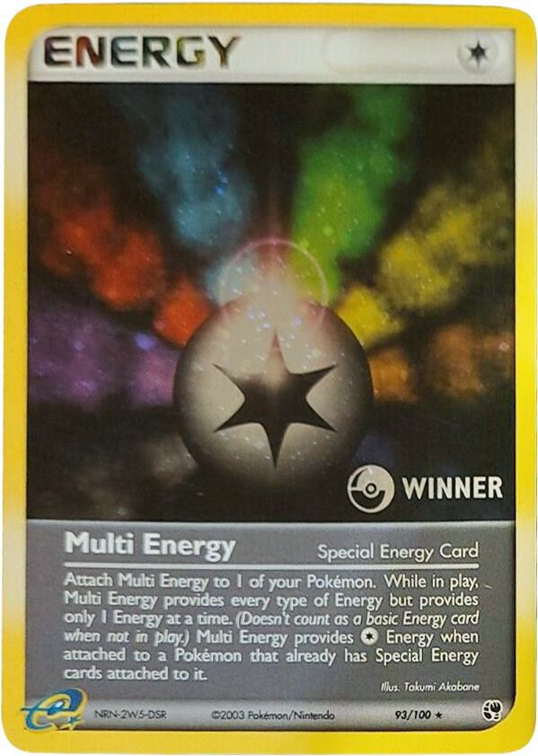 Multi Energy (Special) - 93/100 [Winner] 093/100 card from League & Championship Cards