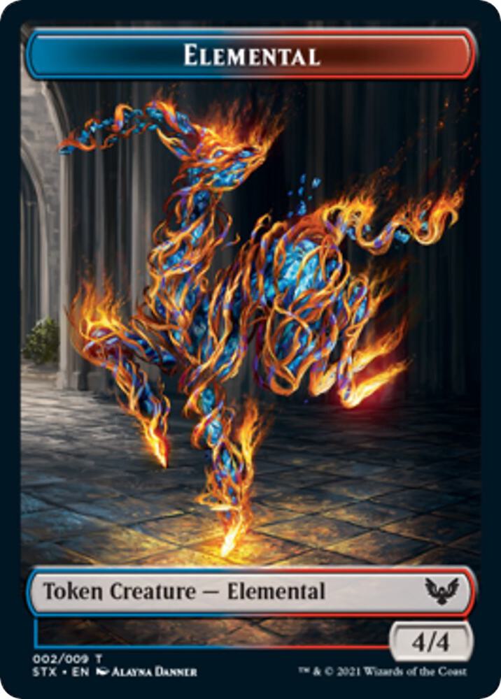 Elemental Token 2 card from Strixhaven: School of Mages