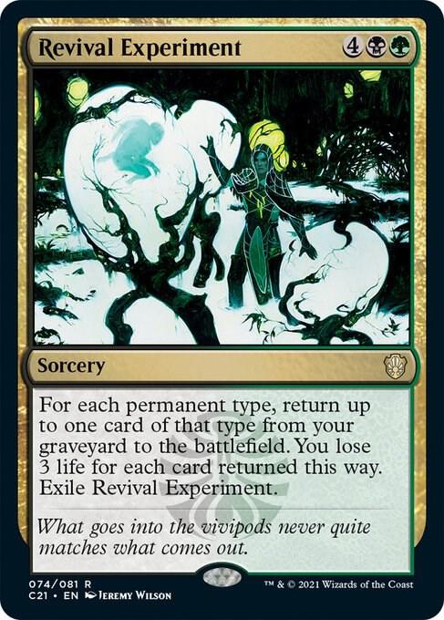 Revival Experiment 74 card from Commander 2021