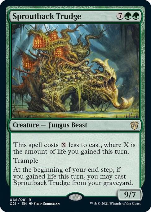 Sproutback Trudge 68 card from Commander 2021