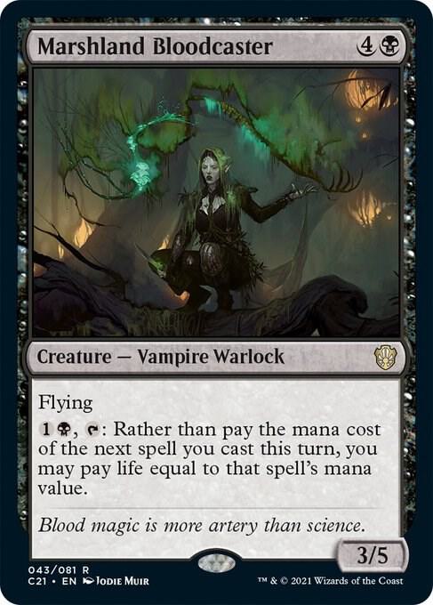 Marshland Bloodcaster 43 card from Commander 2021