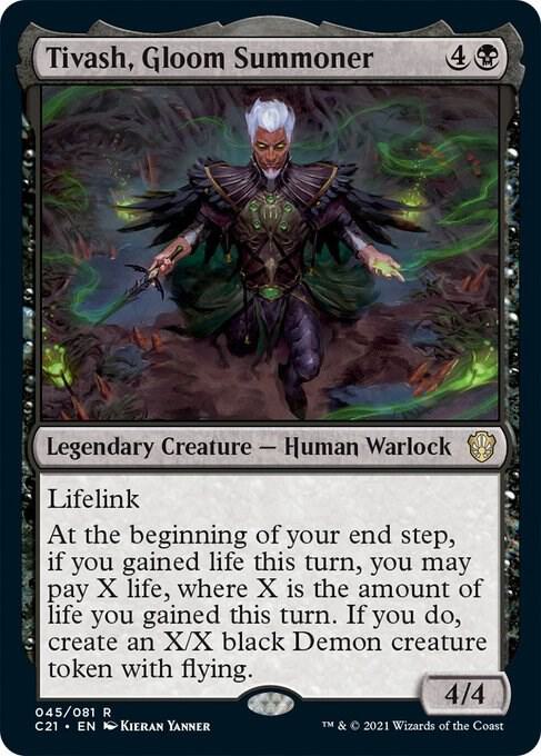 Tivash, Gloom Summoner 45 card from Commander 2021