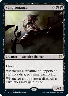 Sangromancer 152 card from Commander 2021