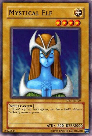 Mystical Elf DB1-EN120 card from Dark Beginning 1