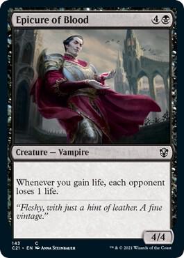 Epicure of Blood 143 card from Commander 2021