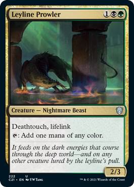 Leyline Prowler 222 card from Commander 2021