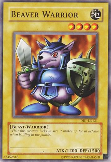 Beaver Warrior DB1-EN121 card from Dark Beginning 1