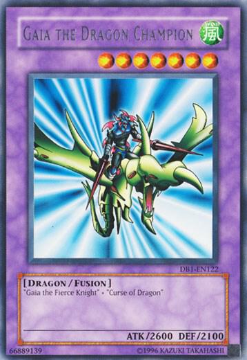Gaia the Dragon Champion DB1-EN122 card from Dark Beginning 1