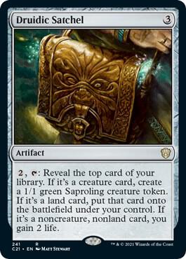 Druidic Satchel 241 card from Commander 2021