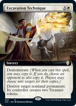 Excavation Technique (Extended Art) 343 card from Commander 2021