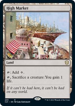 High Market 293 card from Commander 2021