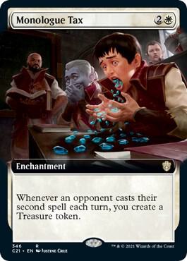 Monologue Tax (Extended Art) 346 card from Commander 2021
