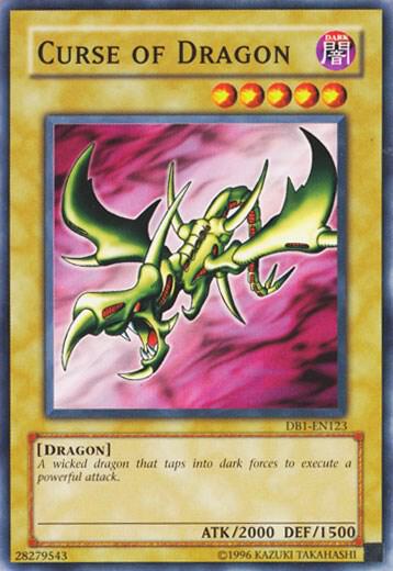 Curse of Dragon DB1-EN123 card from Dark Beginning 1