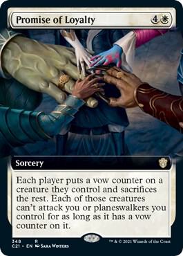 Promise of Loyalty (Extended Art) 348 card from Commander 2021
