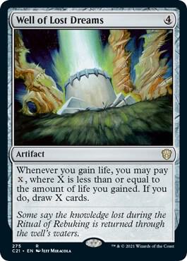 Well of Lost Dreams 275 card from Commander 2021