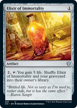 Elixir of Immortality 243 card from Commander 2021