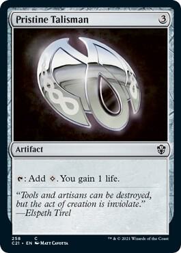 Pristine Talisman 258 card from Commander 2021