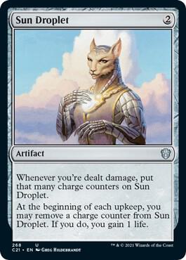 Sun Droplet 268 card from Commander 2021