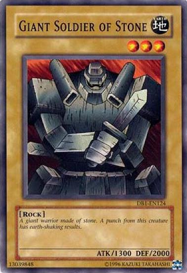Giant Soldier of Stone DB1-EN124 card from Dark Beginning 1