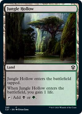 Jungle Hollow 295 card from Commander 2021