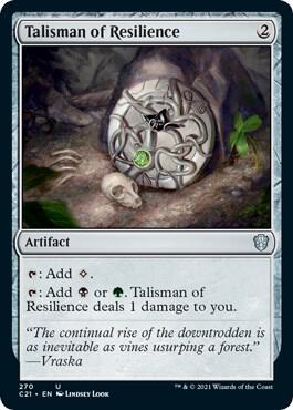 Talisman of Resilience 270 card from Commander 2021