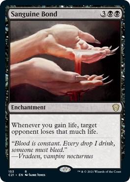 Sanguine Bond 153 card from Commander 2021