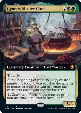 Gyome, Master Chef (Extended Art) 332 card from Commander 2021