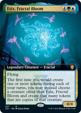 Esix, Fractal Bloom (Extended Art) 337 card from Commander 2021