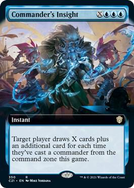 Commander's Insight (Extended Art) 350 card from Commander 2021