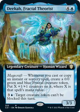 Deekah, Fractal Theorist (Extended Art) 353 card from Commander 2021