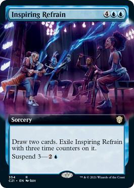 Inspiring Refrain (Extended Art) 354 card from Commander 2021
