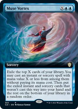 Muse Vortex (Extended Art) 355 card from Commander 2021