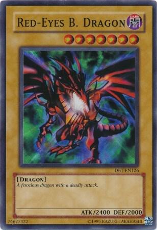 Red-Eyes B. Dragon DB1-EN126 card from Dark Beginning 1