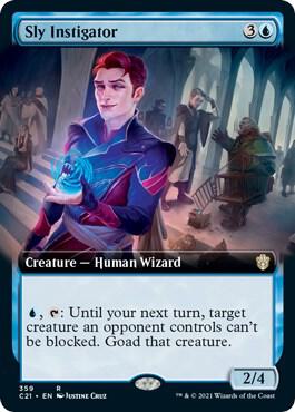 Sly Instigator (Extended Art) 359 card from Commander 2021