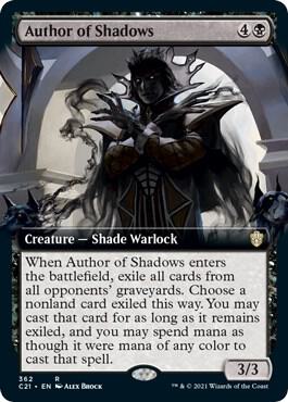 Author of Shadows (Extended Art) 362 card from Commander 2021