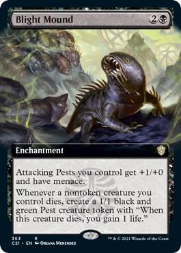 Blight Mound (Extended Art) 363 card from Commander 2021