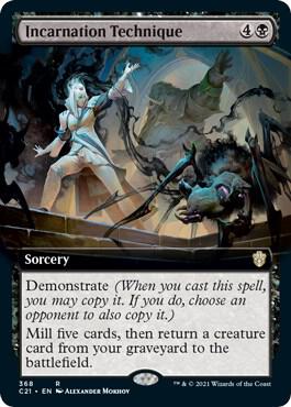Incarnation Technique (Extended Art) 368 card from Commander 2021