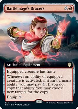 Battlemage's Bracers (Extended Art) 375 card from Commander 2021
