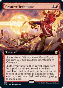Creative Technique (Extended Art) 376 card from Commander 2021