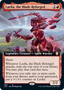 Laelia, the Blade Reforged (Extended Art) 380 card from Commander 2021