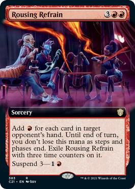 Rousing Refrain (Extended Art) 383 card from Commander 2021