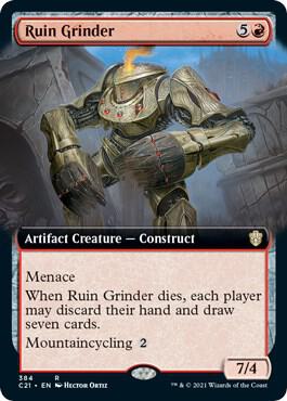 Ruin Grinder (Extended Art) 384 card from Commander 2021