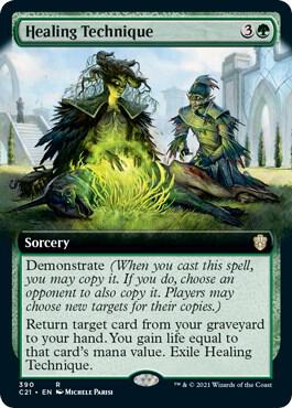 Healing Technique (Extended Art) 390 card from Commander 2021