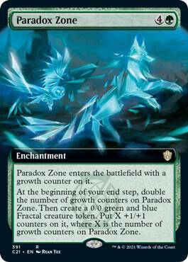Paradox Zone (Extended Art) 391 card from Commander 2021