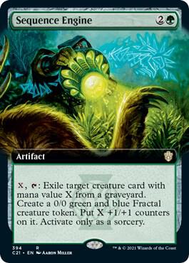 Sequence Engine (Extended Art) 394 card from Commander 2021