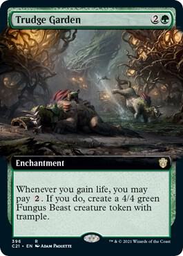 Trudge Garden (Extended Art) 396 card from Commander 2021
