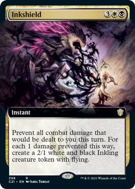 Inkshield (Extended Art) 398 card from Commander 2021